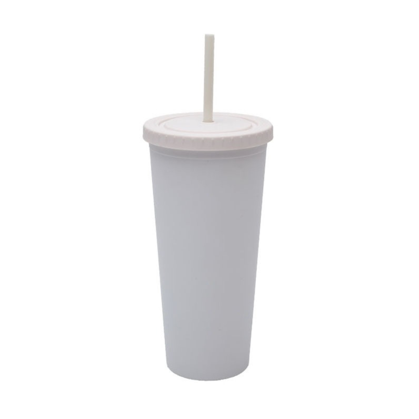 Matte Tumbler with Straw 700ml