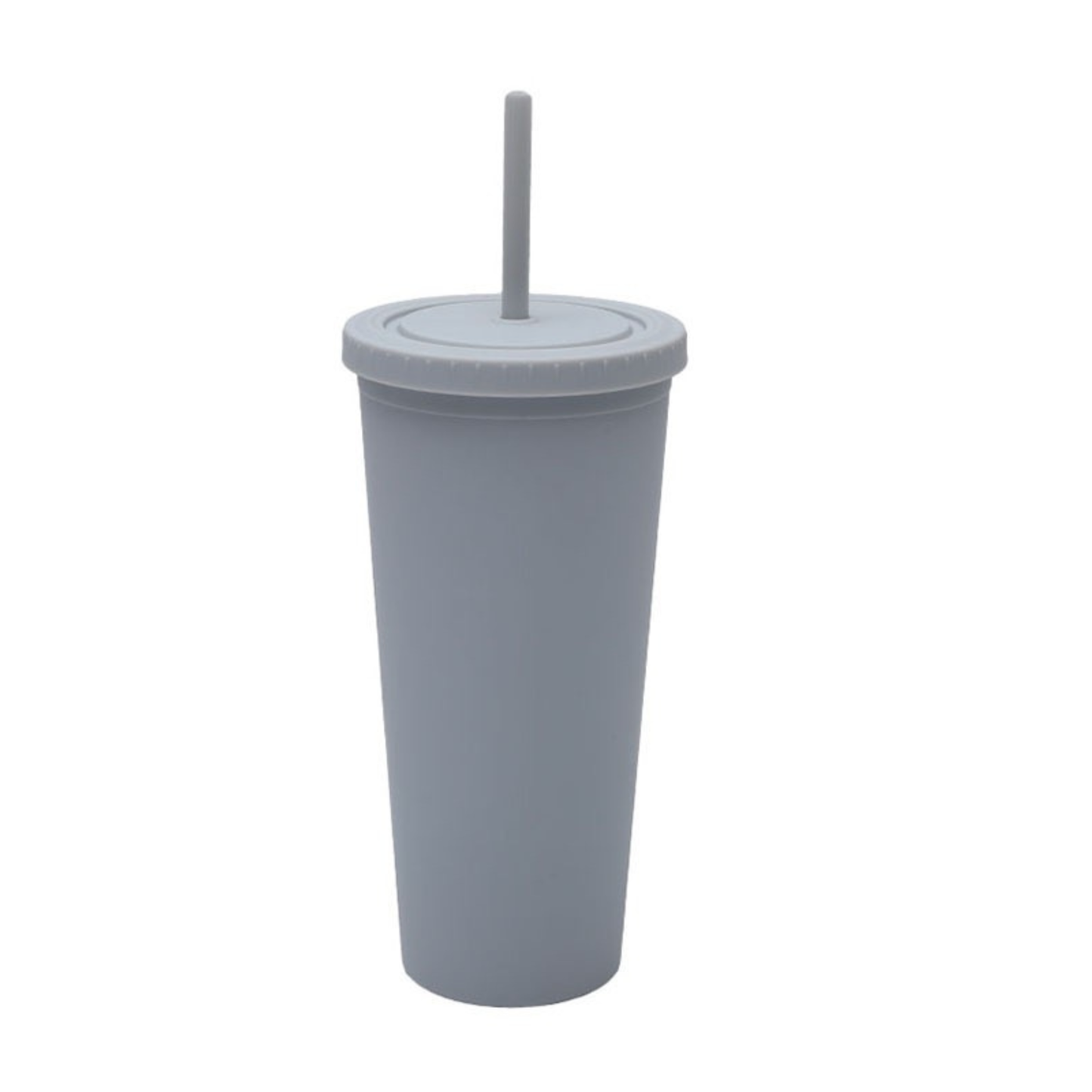 Matte Tumbler with Straw 700ml