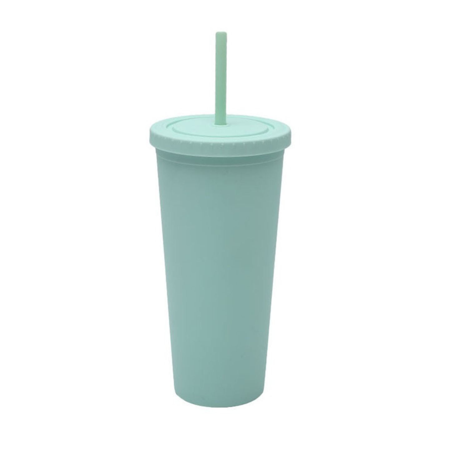 Matte Tumbler with Straw 700ml