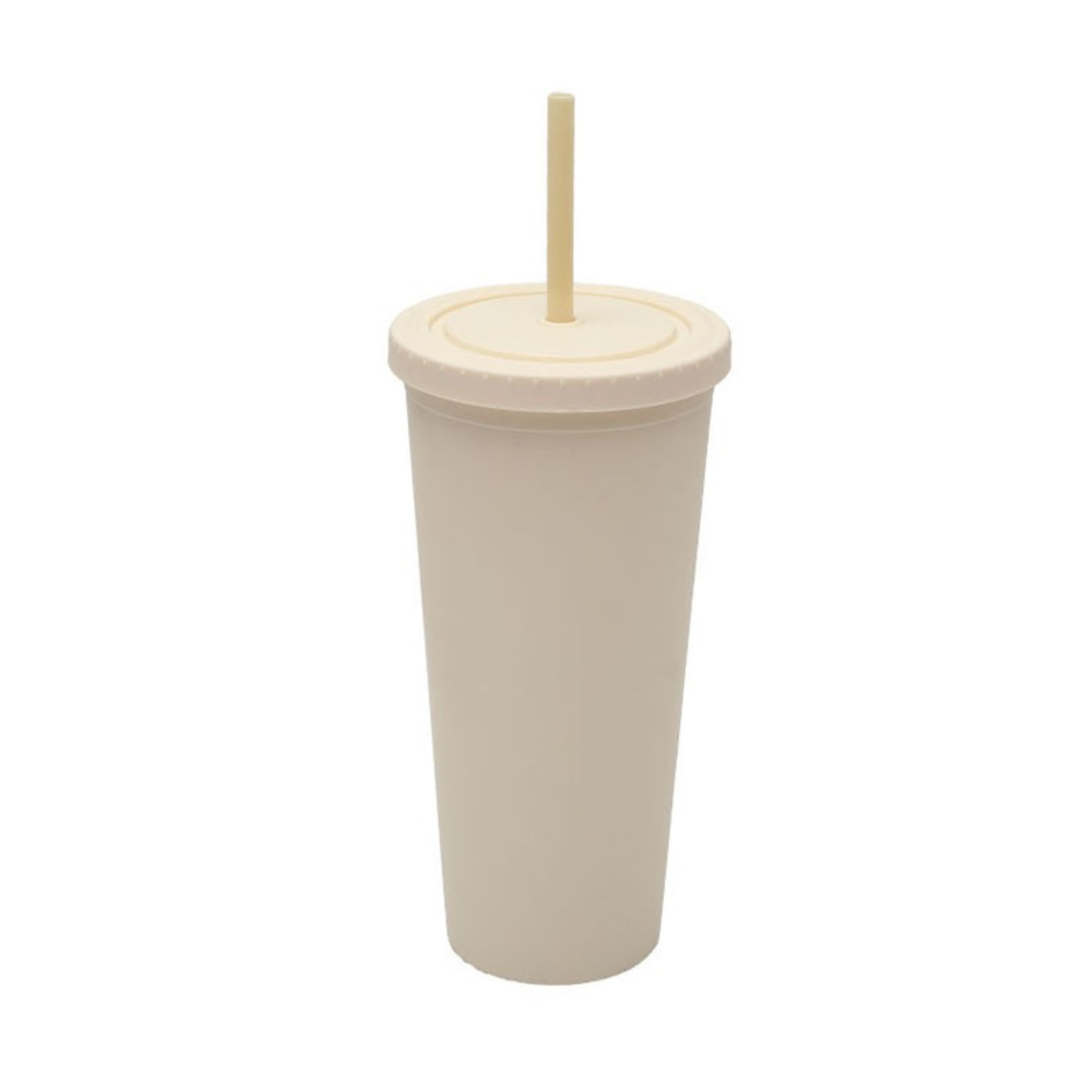 Matte Tumbler with Straw 700ml