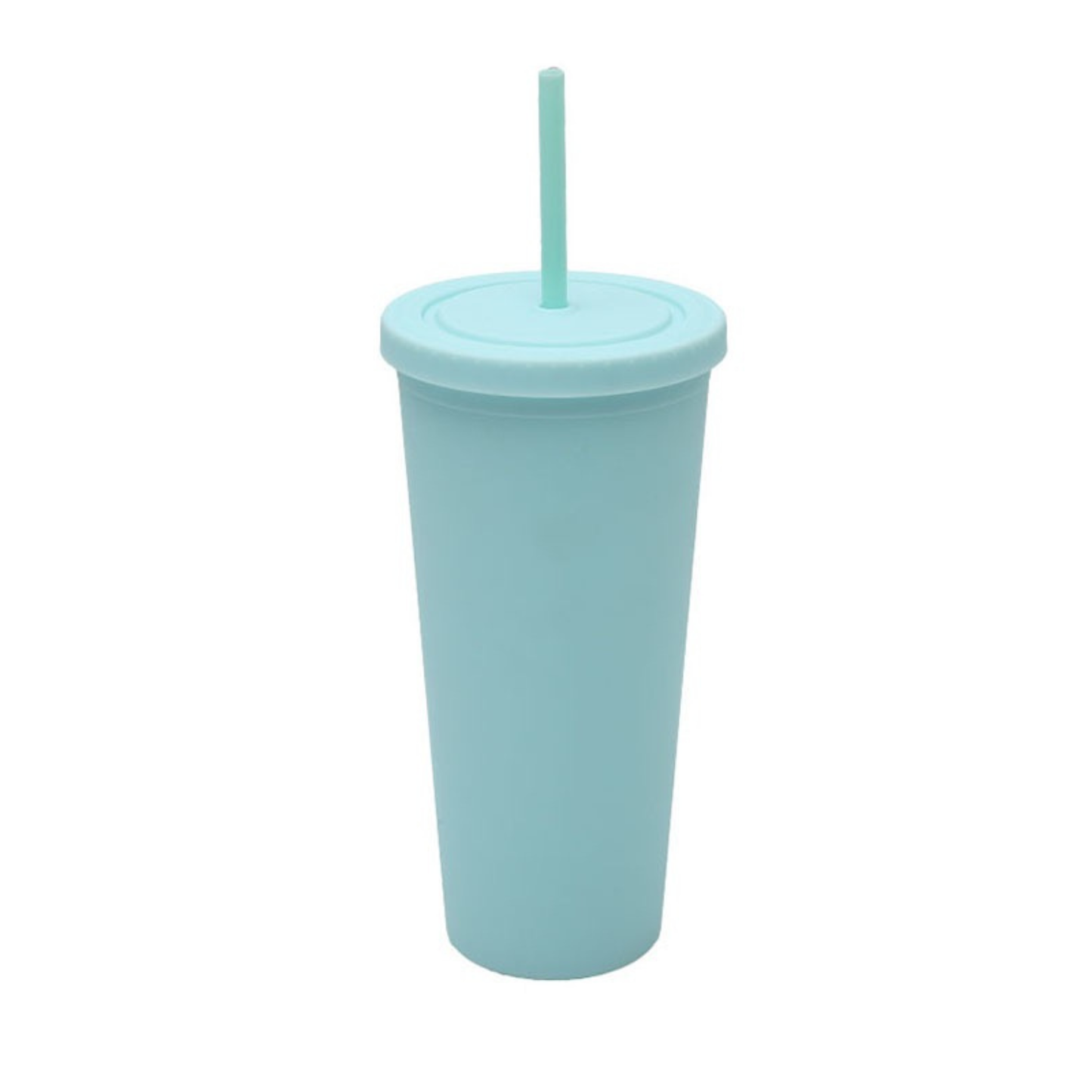 Matte Tumbler with Straw 700ml