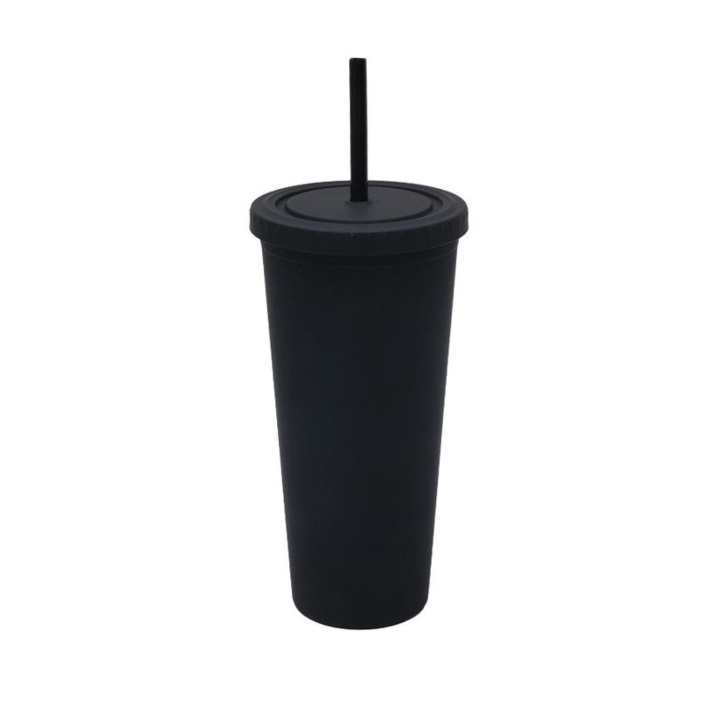 Matte Tumbler with Straw 700ml