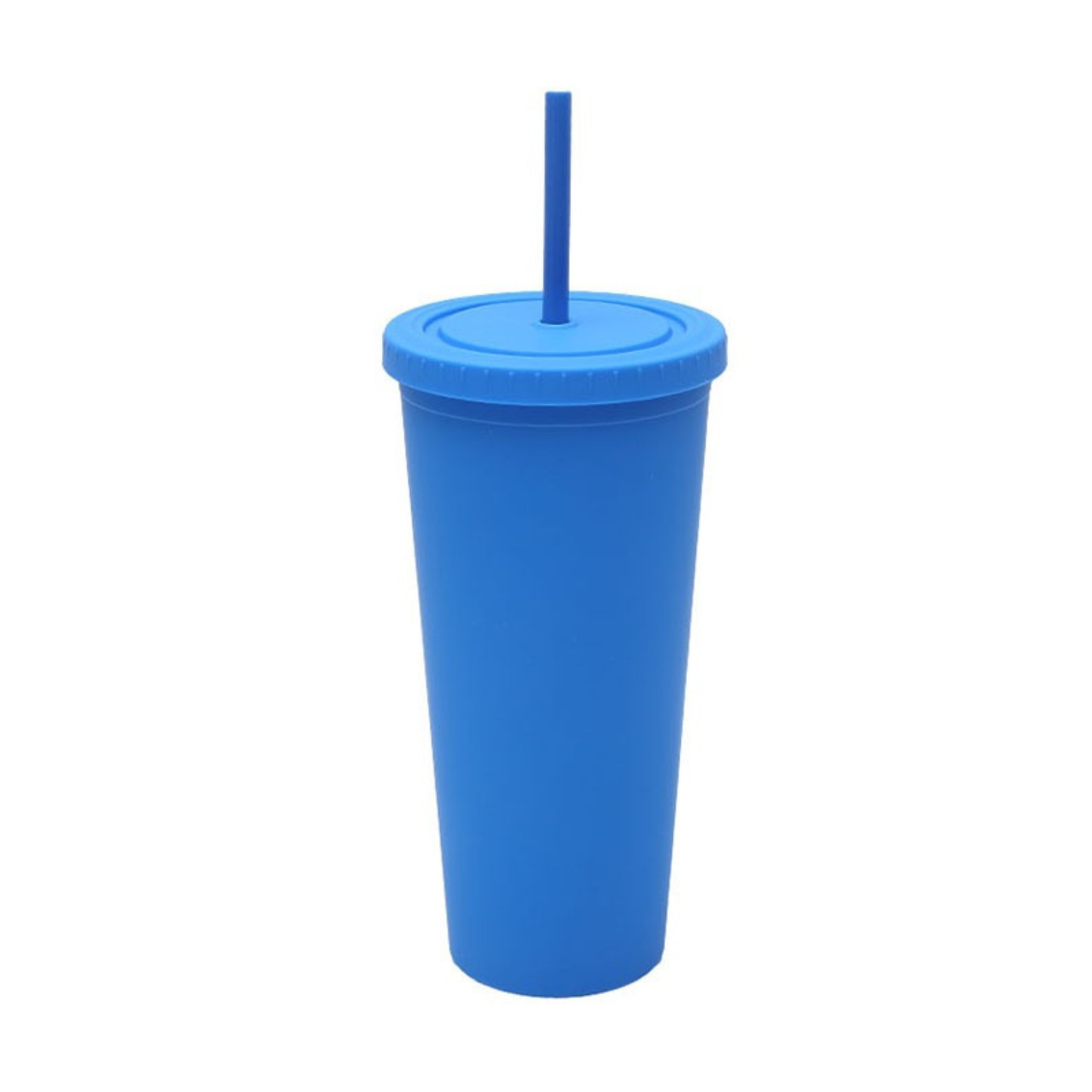Matte Tumbler with Straw 700ml