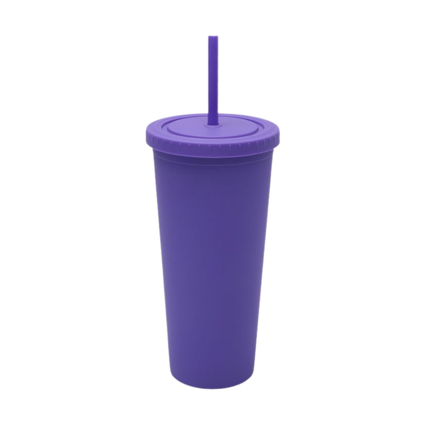 Matte Tumbler with Straw 700ml