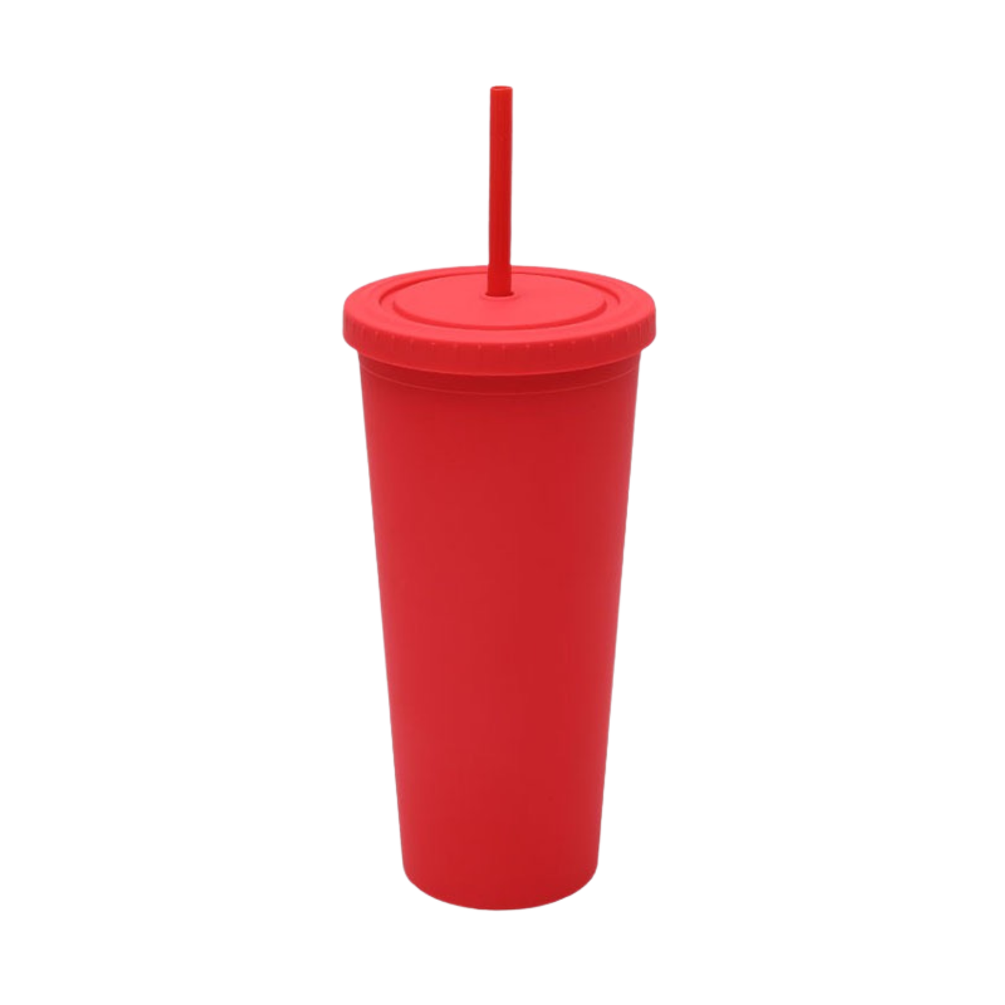 Matte Tumbler with Straw 700ml
