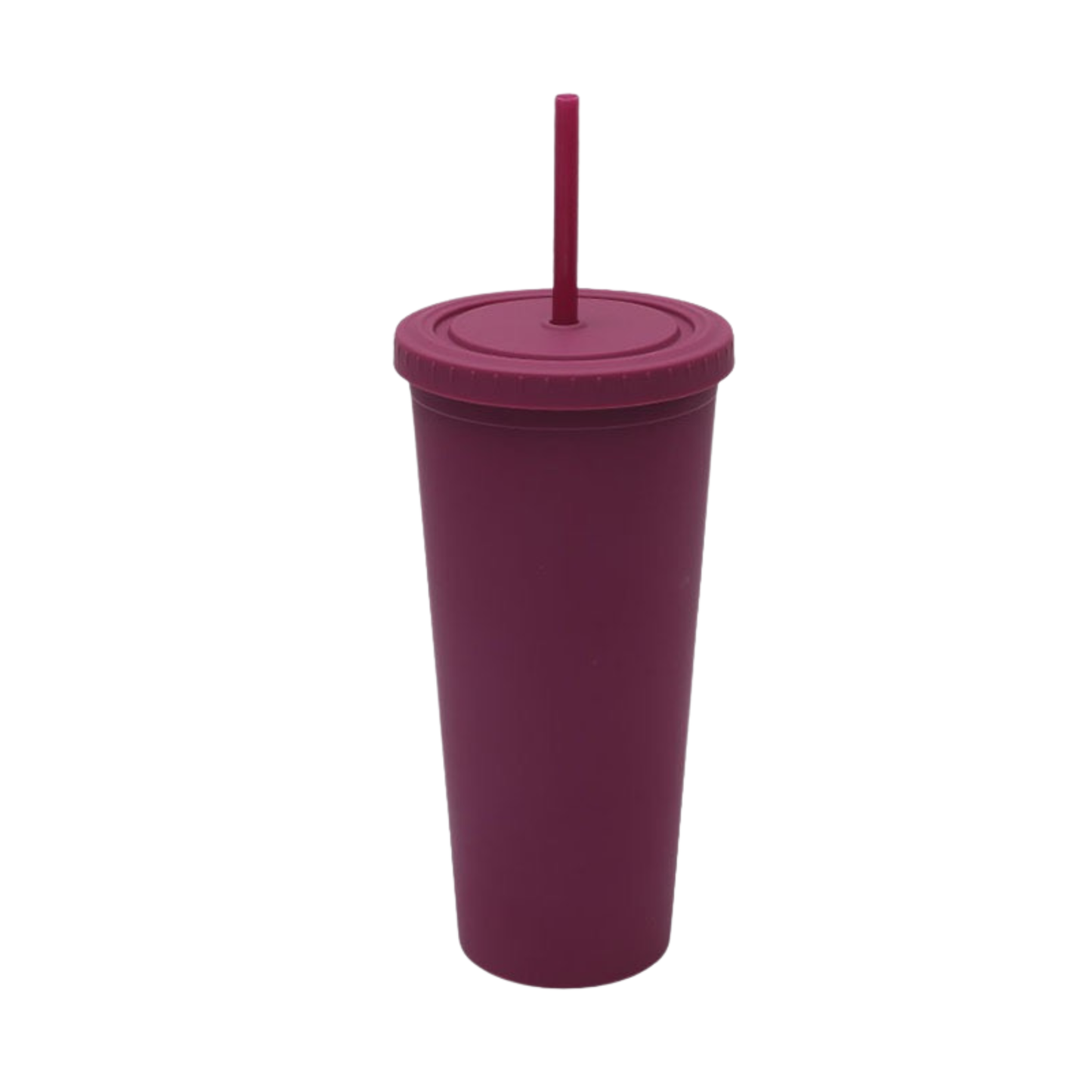 Matte Tumbler with Straw 700ml