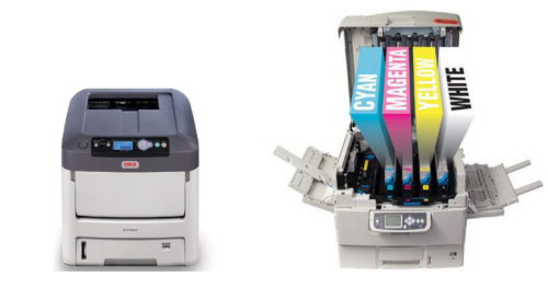Laser Printer with White Toner (hacked version)